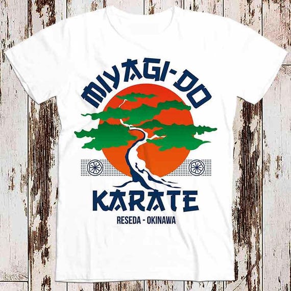 Vintage Retro Miyagi-Do Karate Distress T-Shirt Kid Tee Vintage Retro Miyagi-Do Karate Distress T-Shirt Kid Tee