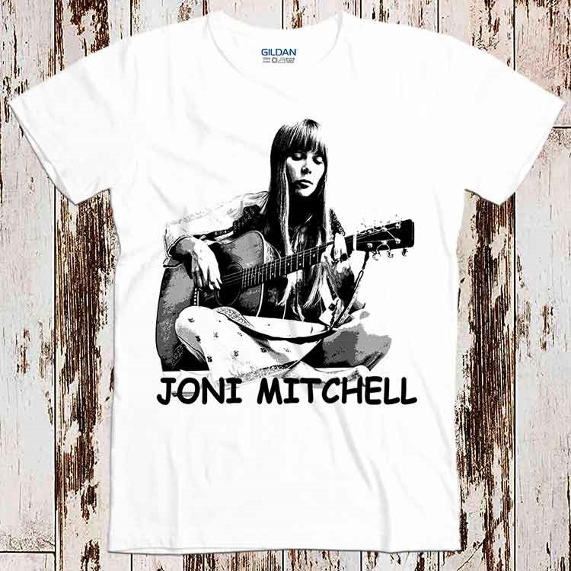 Joni Mitchell Rock Tee Top Vintage Retro Super Cool Unisex Damen T Shirt Joni Mitchell Rock Tee Top Vintage Retro Super Cool Unisex Damen T Shirt