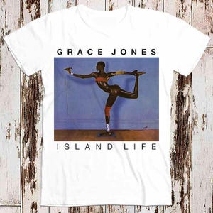 Grace Jones \" LIFE\" promo Tシャツ L Grace Jones ISLAND LIFE promo Tシャツ XL