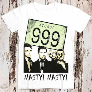 Nasty Nasty 999 Rock Tee Top Vintage Unisex dames-T-shirt 8211