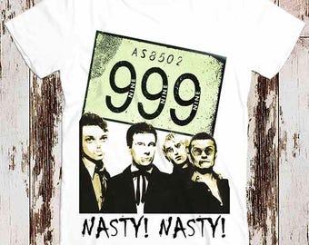 Nasty Nasty 999 Rock Tee Top Vintage Unisex Ladies T shirt 8211