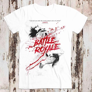 Battle Royale T Shirt Japan Island Tournament Poster T Shirt Meme Gift Funny Tee Vintage Gamer Cult Movie Music Adult Top Tee 8044