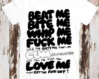 Beat Bite Whip Cum Me Adam Ants Seditionaries Best Seller T Shirt Music Retro Top Tee Gift Cool Unisex 8495