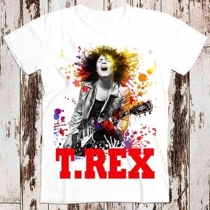 T.REX Rock Band Mark Bolan Music Tee Top Unisex Ladies Vintage T shirt 8246