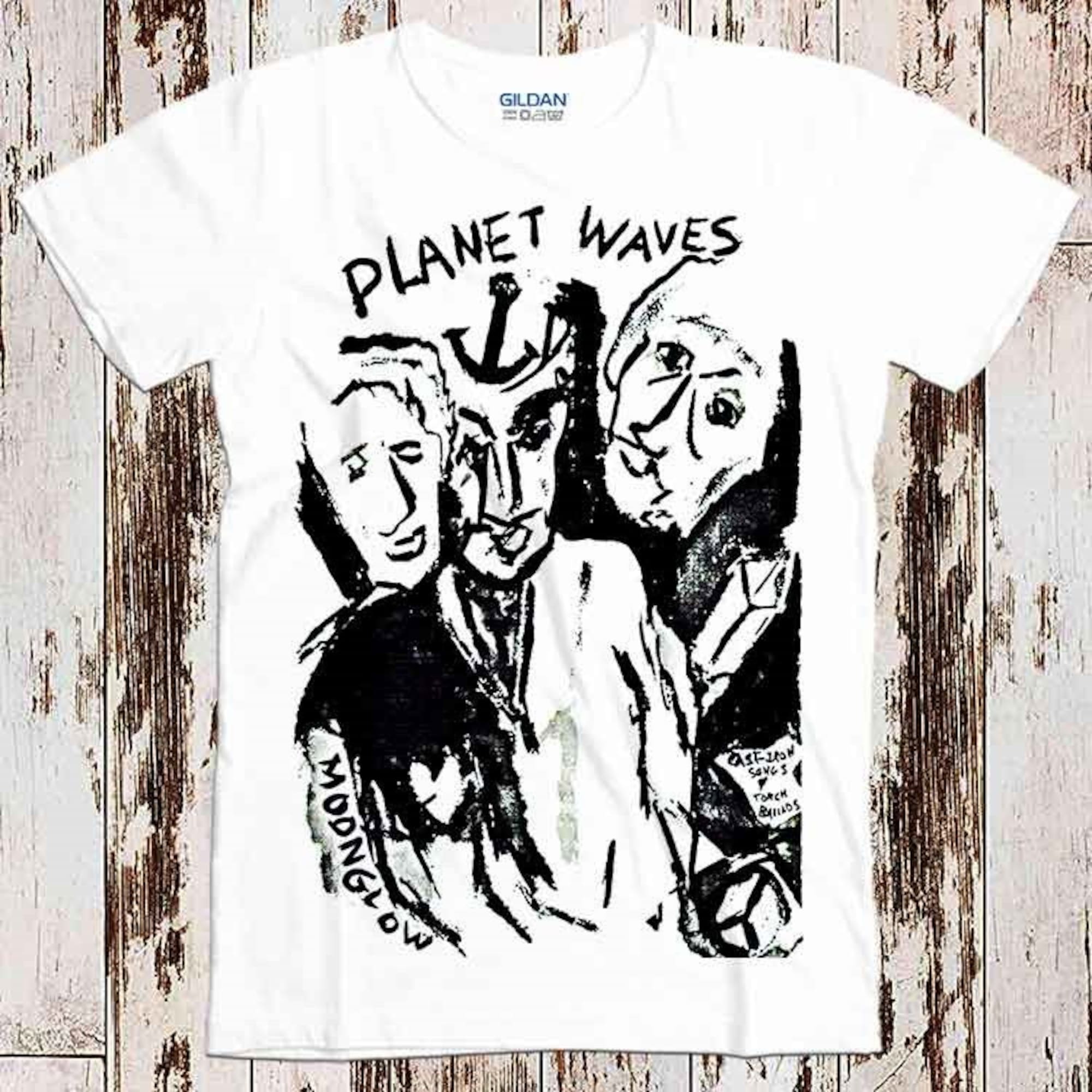 Discover Bob Dylan Planet Waves Rock Folk Blues Tee Ladies Vintage T shirt