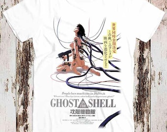Ghost In The Shell Cult Manga Anime Tee Top Retro Cool Vintage Unisex Ladies T shirt 8268