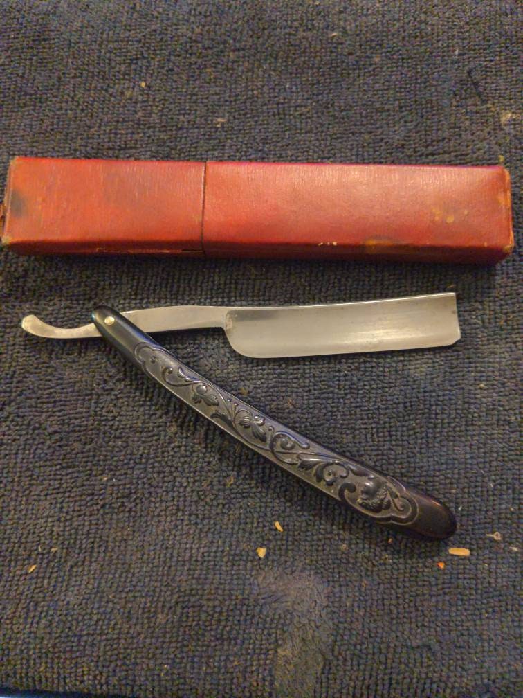 Vintage Barclay Bros Straight Razor Box Shave Ready Etsy