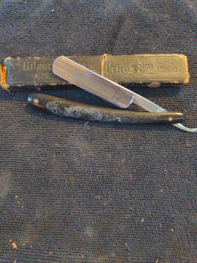 Vintage Hilger & Sons Straight Razor Box Shave Ready Etsy