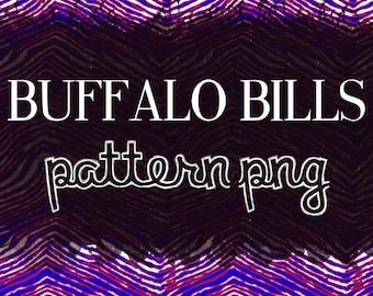 Buffalo Bills Zubaz Style Repeating Pattern PNG