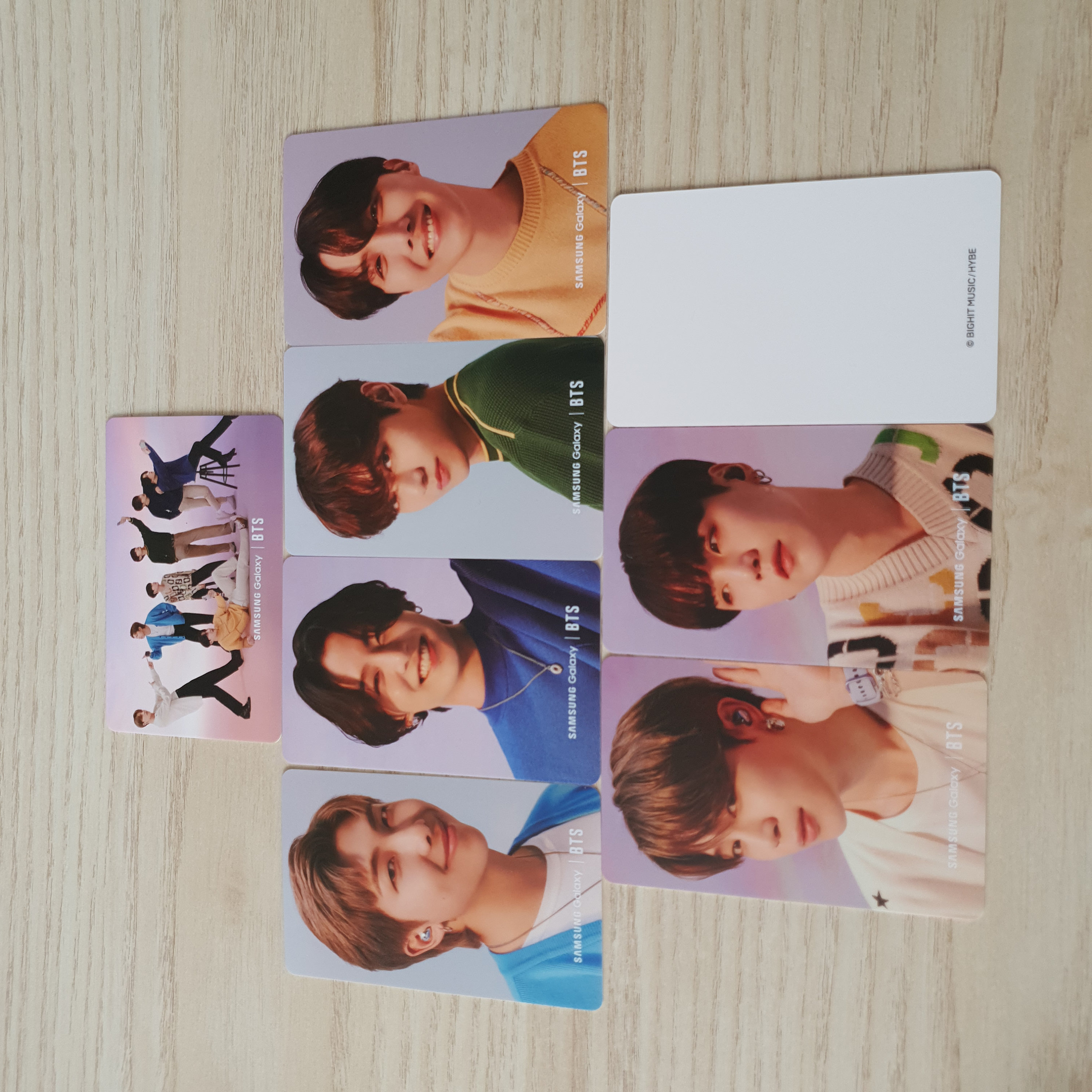 BTS Samsung Photocards Set Edición Oficial 2021 Etsy