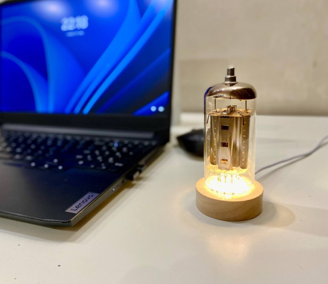 Vacuum Tube Night Light LED AMP Tube Lighter Steampunk Lamp Gift for
