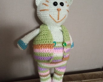 Toy crochet doll, soft toy, children's toy | Cat, Dog, Bear, Deer, Lion, Mouse, etc.