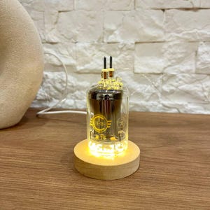 Steampunk Lamp Vacuum Tube Lamp Night Light LED AMP Tube Lighter Gift for Audiophile Fans 6p45s / g-811/ gu-19/ 6p14p