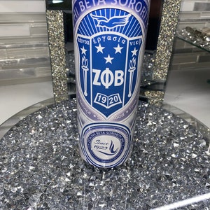 Zeta Phi Beta tumbler