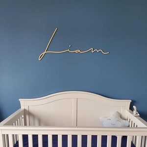 Nursery name sign, Wooden first name, Wood name, personalized name, personalized wooden word, baby name, personalized cutout, Personalized