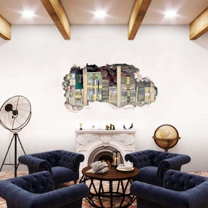 Roaring Money Wall Decal Man Cave Hustle Motivation