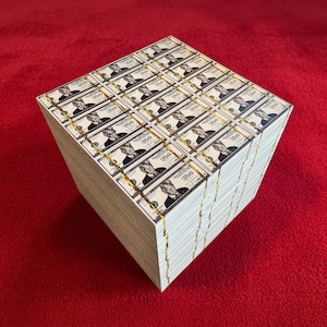 Donald Trump 250 Dollars Anniversary Bill Cube Table Sculpture, Conversation Starter Accent Furniture