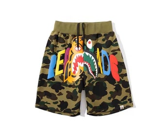 bape shorts red