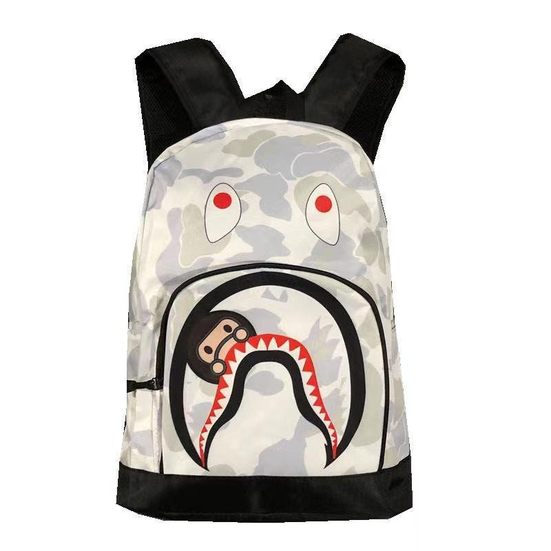 grey bape backpack
