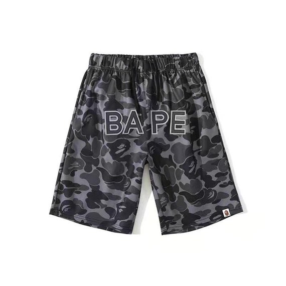 Men's Casual Short Pants BAPE A Bathing Ape Camouflage Shorts Summer Beach Pants