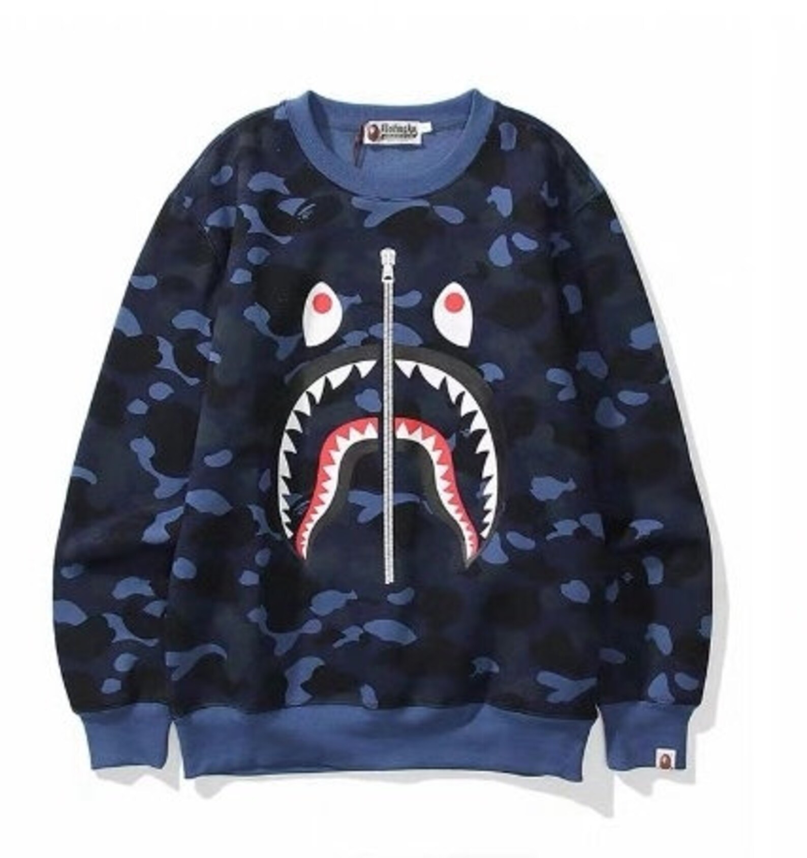 Bape sudadera tiburón sangre camuflaje tiburón Pullover Etsy