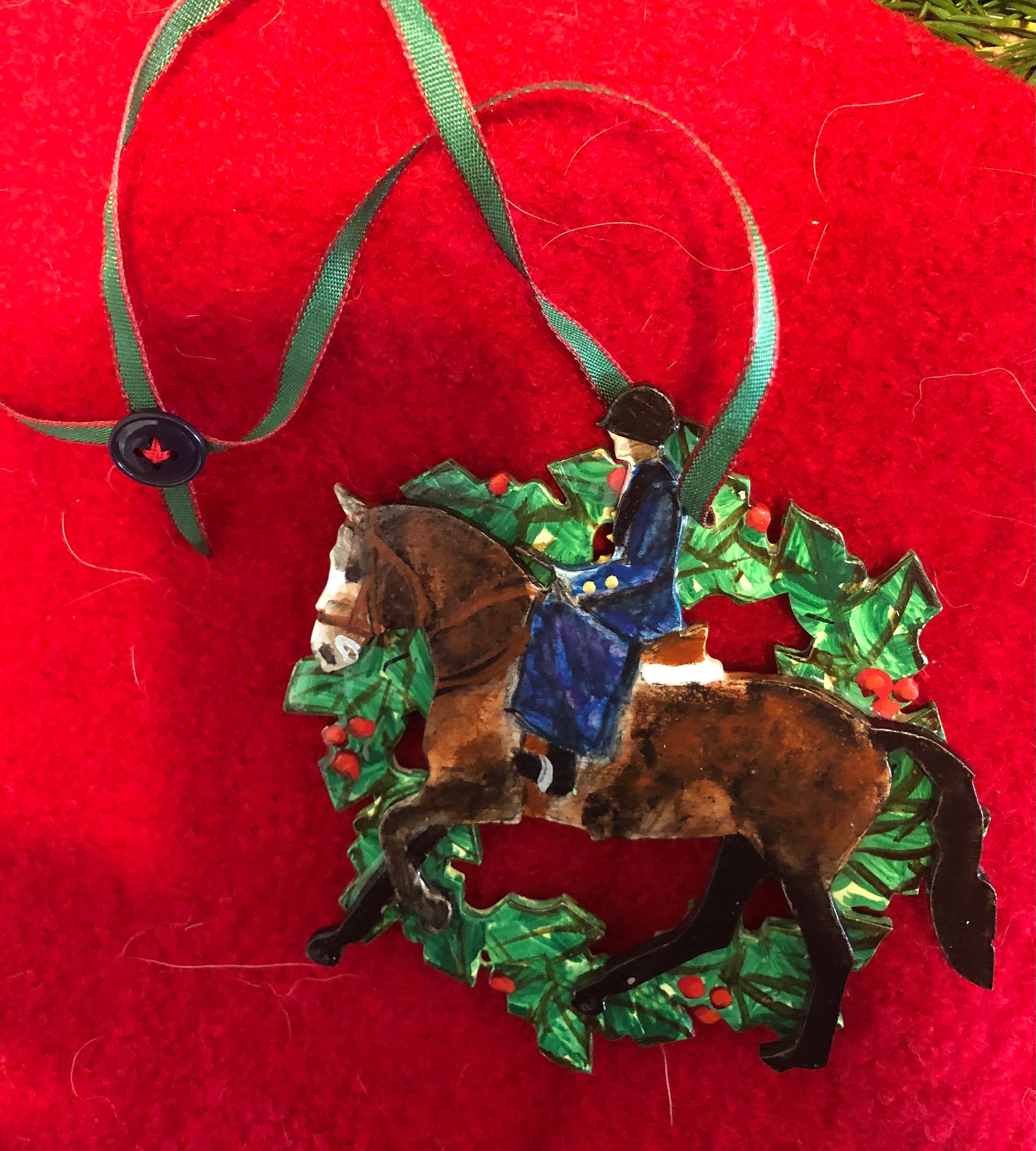SIDE SADDLE Rider, Christmas Ornament Etsy UK