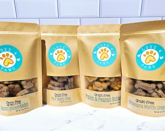 All Natural Dog Treats- Organic, Grain Free, Gluten Free, Human Grade Ingredients - Perfect for pups with sensitive bellies and allergies!