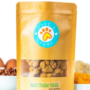 Bio-Speck-Cheddar-Hundekekse: Handgemachte, Gluten-freie Leckereien