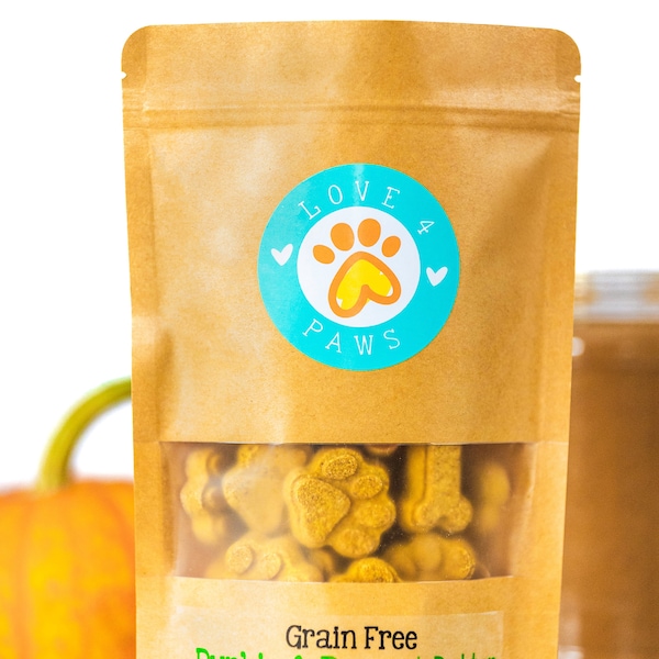 Organic Grain Free Pumpkin & Peanut Butter Dog Treats