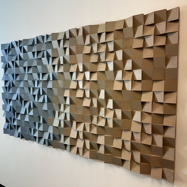 NEW - Geometric Wood Art - Mirage