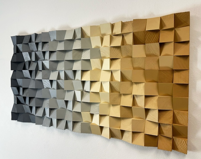 NEW - Geometric Wood Art - Elemental