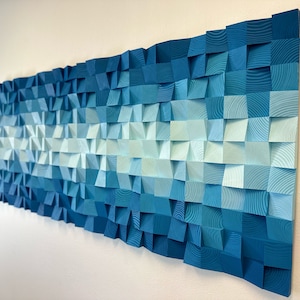 Geometric Wood Art - Winter