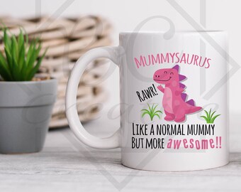 Mummysaurus Mug, Mummy Mug.