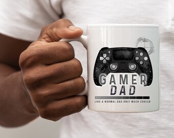 gamer dad like a normal dad but cooler, fathers day mug, fathers day gift, gamer dad gift, gamer dad mug, personalised gamer mug, dad mug
