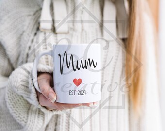 Mummy birthday gift, Mummy est mug, mummy established mug, mum birthday gift, mothers day gift, expectant mother gift, mum to be mug