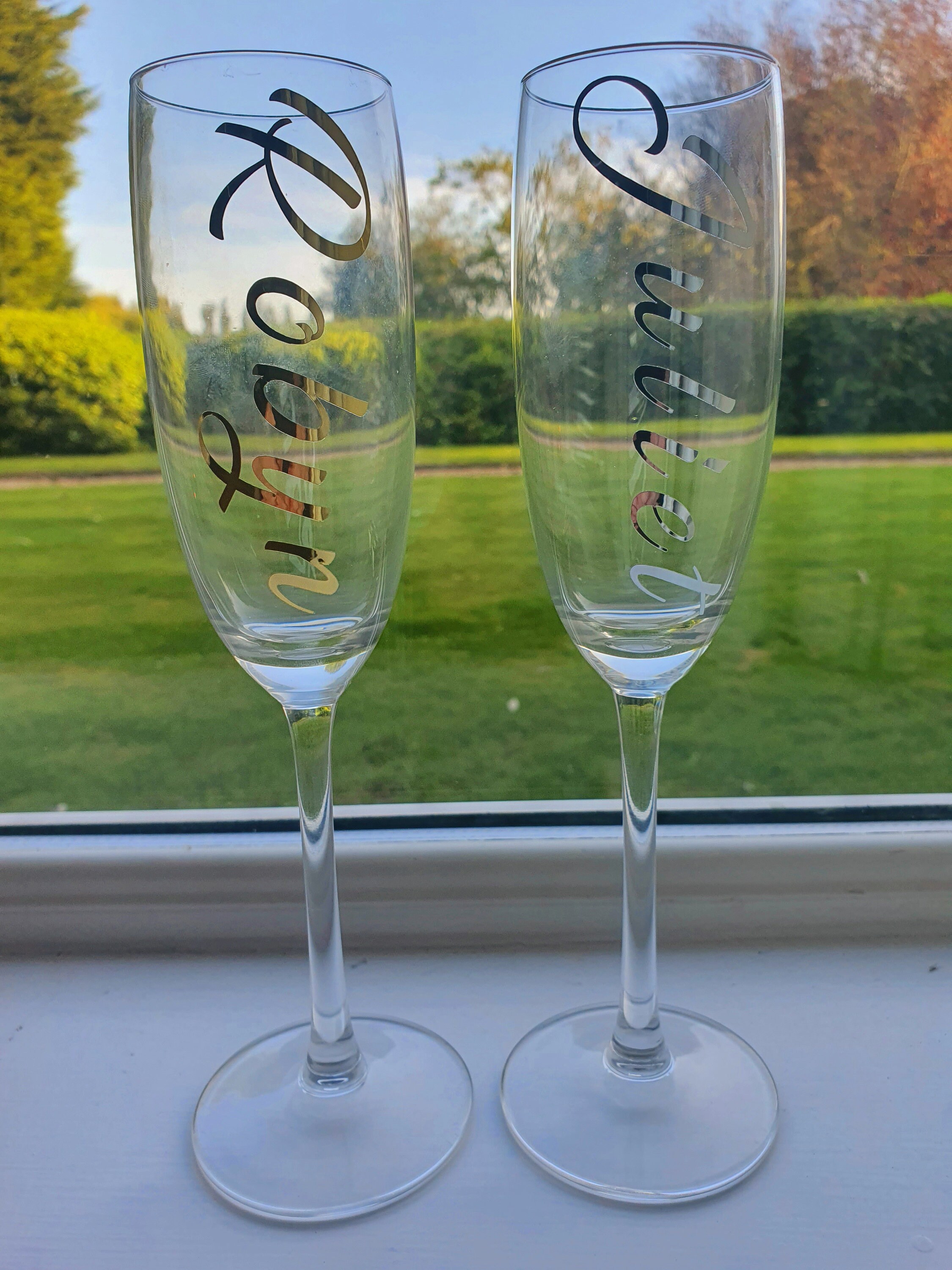 Custom Name Vinyl Stickers Gift Box Name Decals Wedding Etsy UK