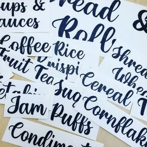 Custom Make Up Storage Vinyl Stickers - Make Up Labels -  Organisation Labels - Container Labels - Custom Decals - *PRICE PER WORD*