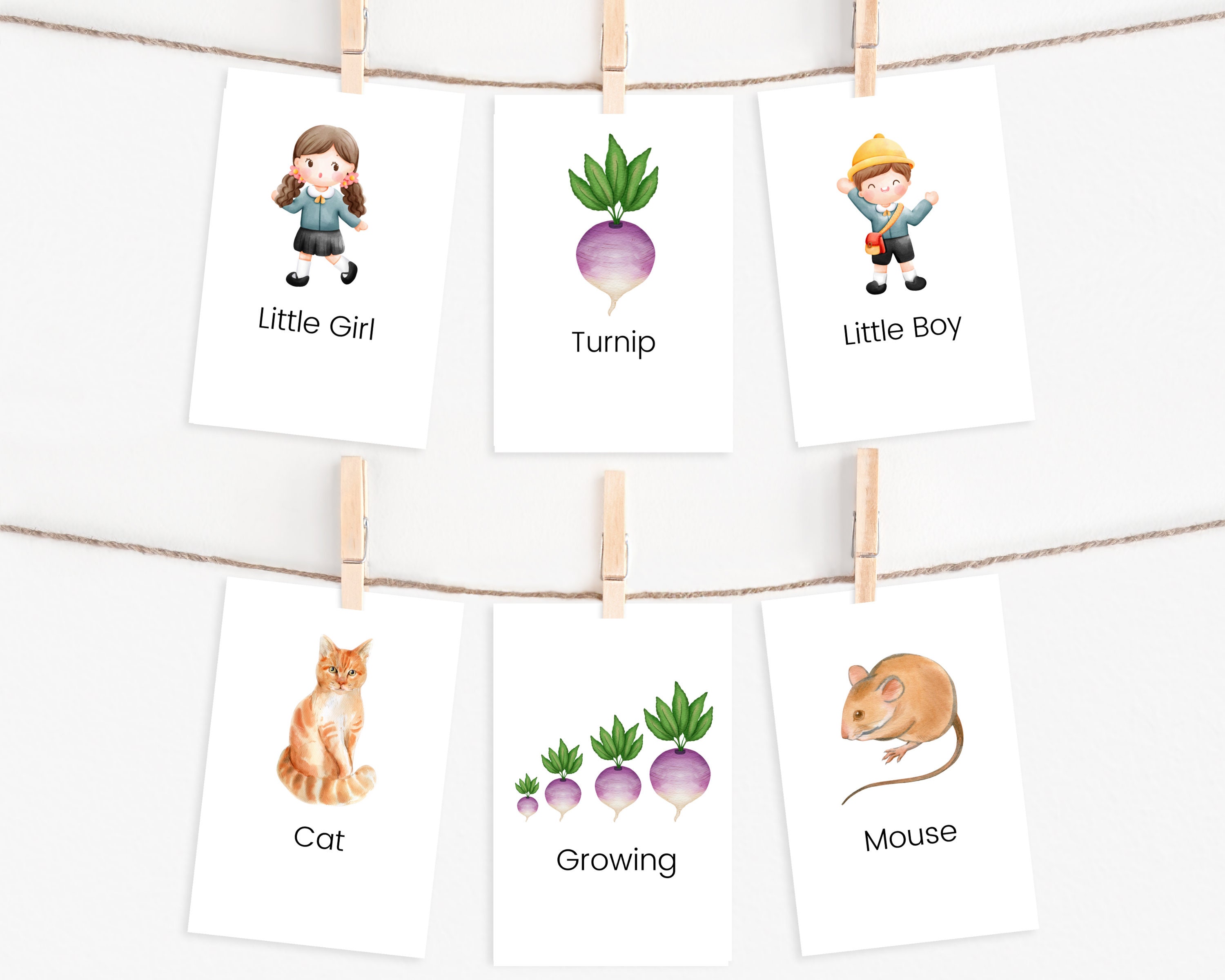 The Enormous Turnip Story Cards, Storytelling Cards, Fairy Tale ...