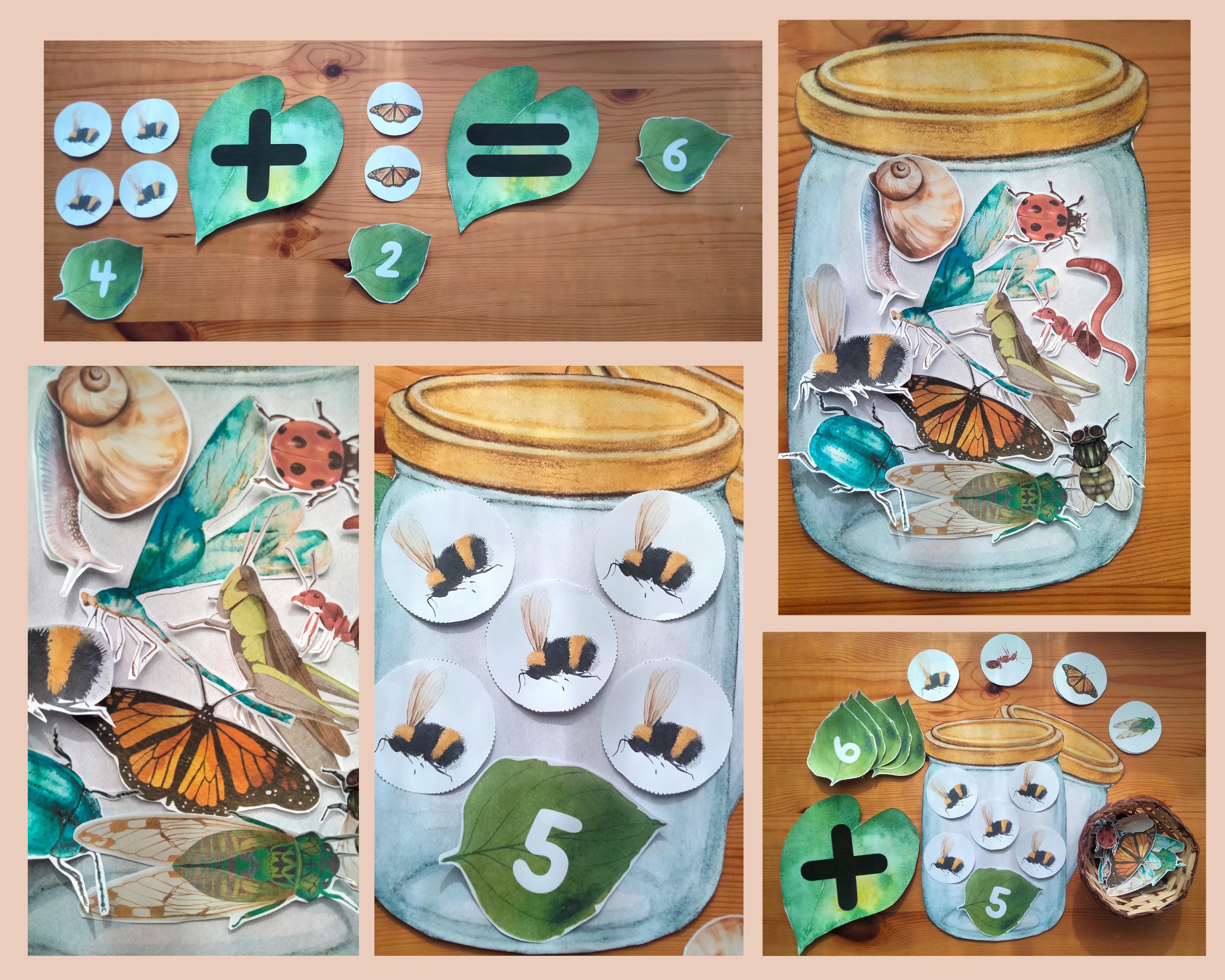 Math Bug Insect Insects Math Activities, Insects Bugs Games, Counting, Sorting, Adding ...