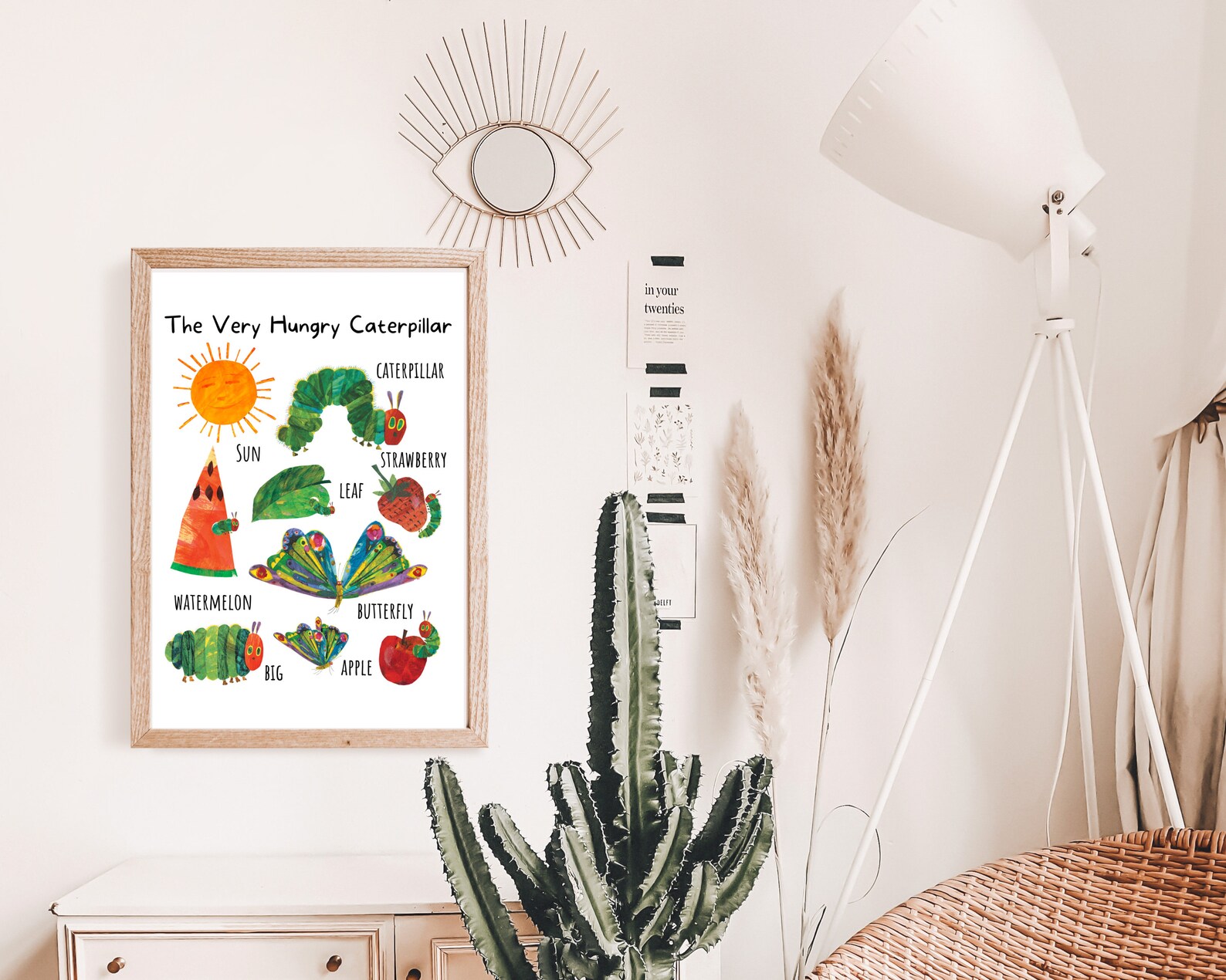 The Very Hungry Caterpillar Poster, Nursery Classroom Decor (digital ...