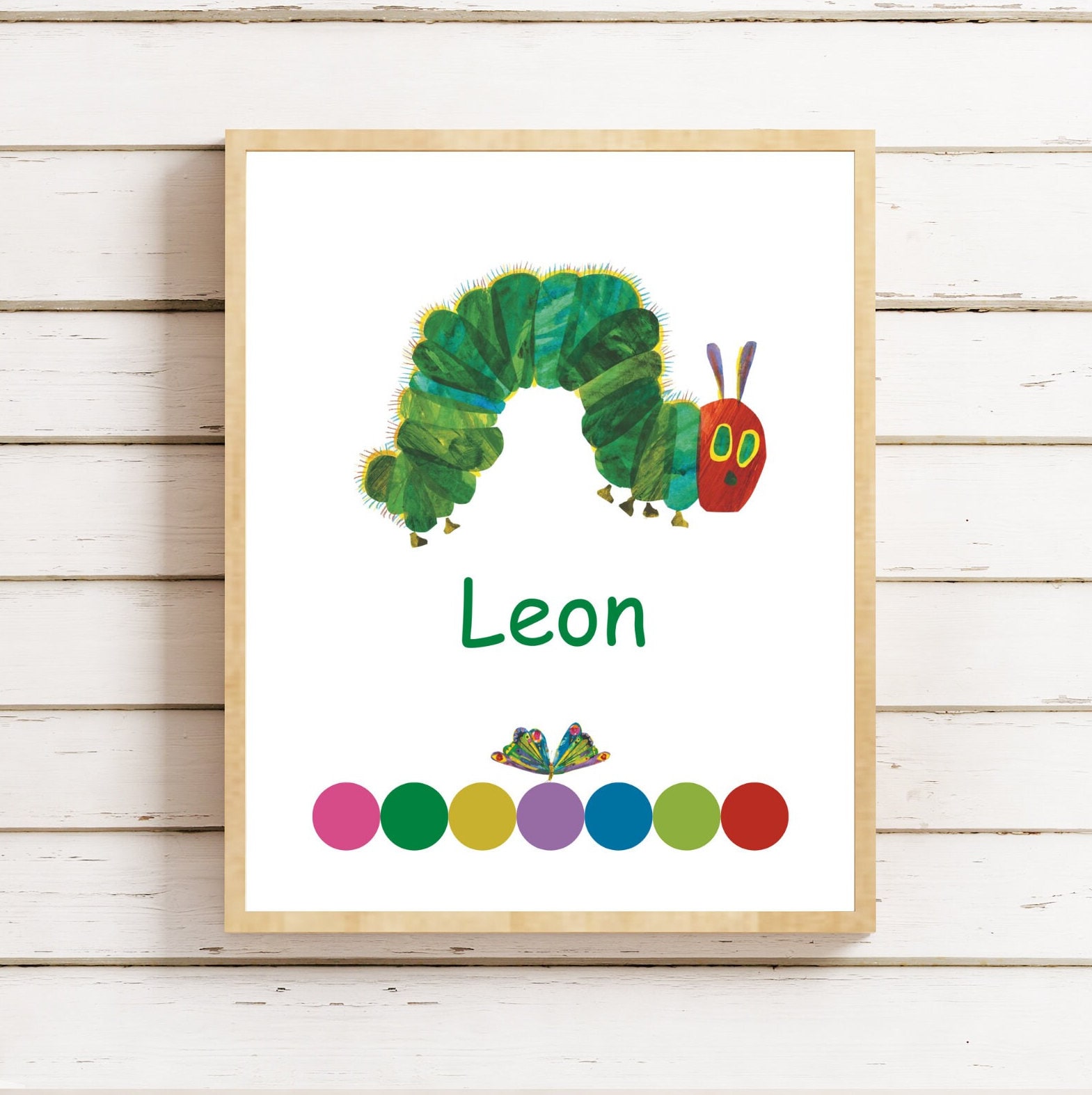 Personalized the Very Hungry Caterpillar Nursery Print (digital ...