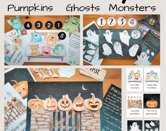 Halloween Rhymes Activity Bundle, Montessori Printable (PDF)