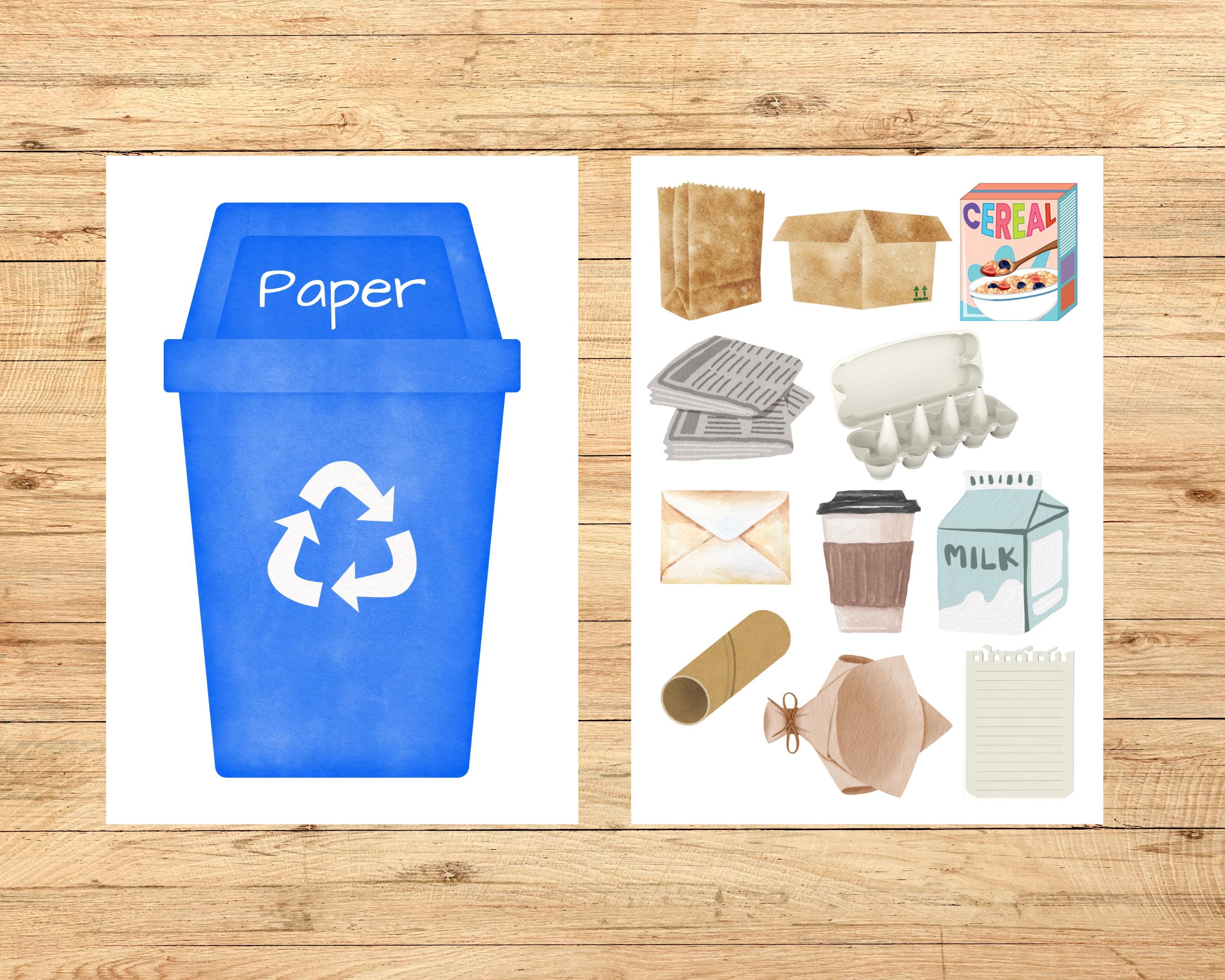 Recycle Sorting Activity, Earth Day Activity, Reduce Reuse Game, Trash ...