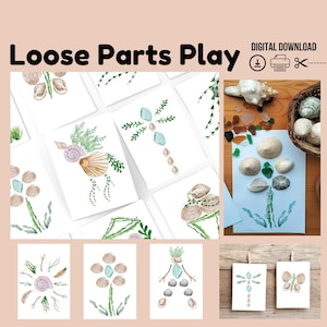 Loose Parts Play Printable, Nature Classroom, Beach Play, Reggio Inspired, Homeschool Printable, Montessori Activity, Preschool Classroom