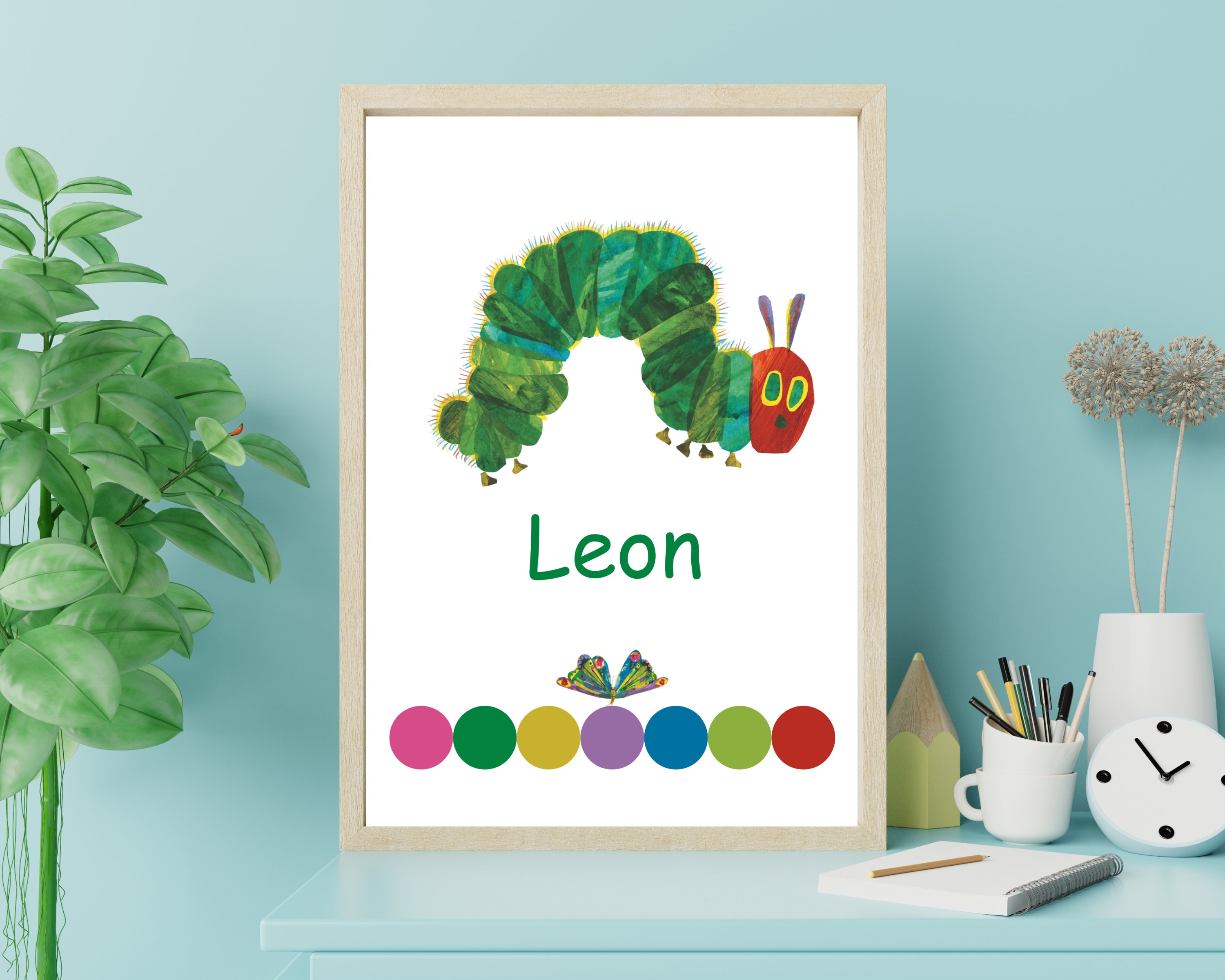 Personalized the Very Hungry Caterpillar Nursery Print (digital ...