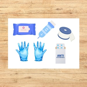 First Aid Kit Activity, Doctor Dramatic Play, First Aid Vocabulary ...