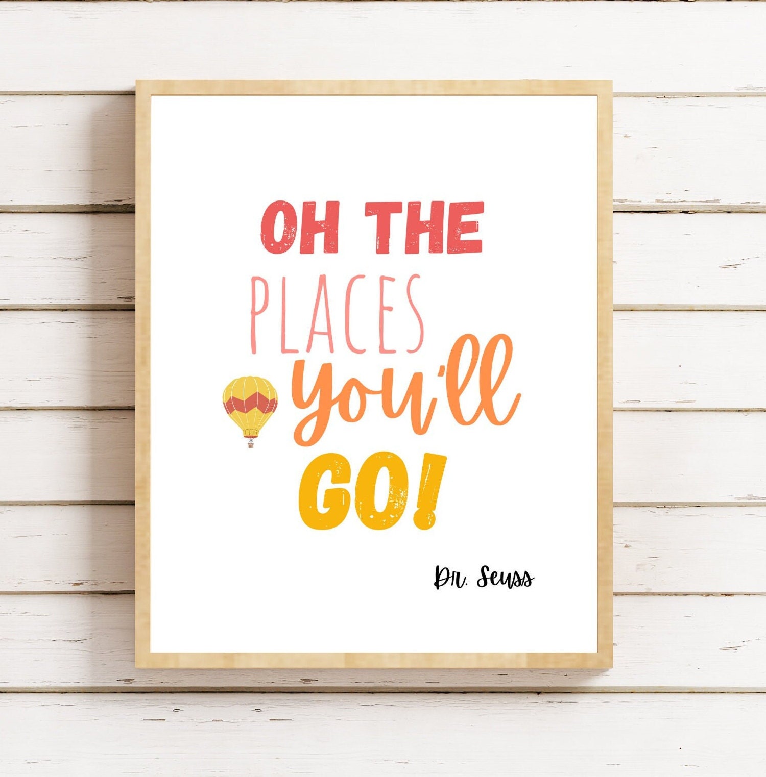 Dr Seuss Quote Print, Kids Room, Oh the Places You'll Go (digital Download)  - Etsy, image size:1500x1523