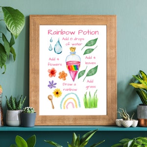 Printable Mud Kitchen Recipe Cards, Magic Fairy Potion Cards, Montessori Materials, Outdoor Play, Nature Play, Forest School, Homeschool image 6