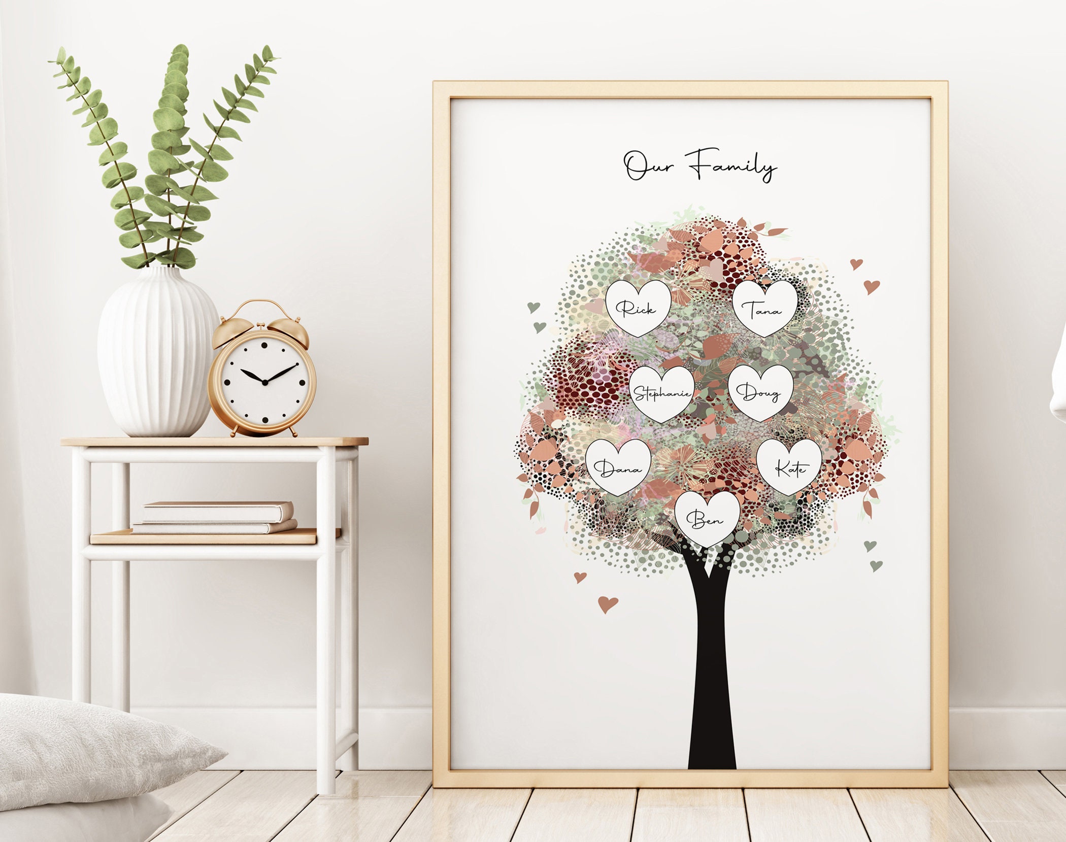 Personalized Family Tree Of Life Framed Wall Art Gift For Great Grandma personalized-family-tree-of-life-framed-wall-art-gift-for-great-grandma