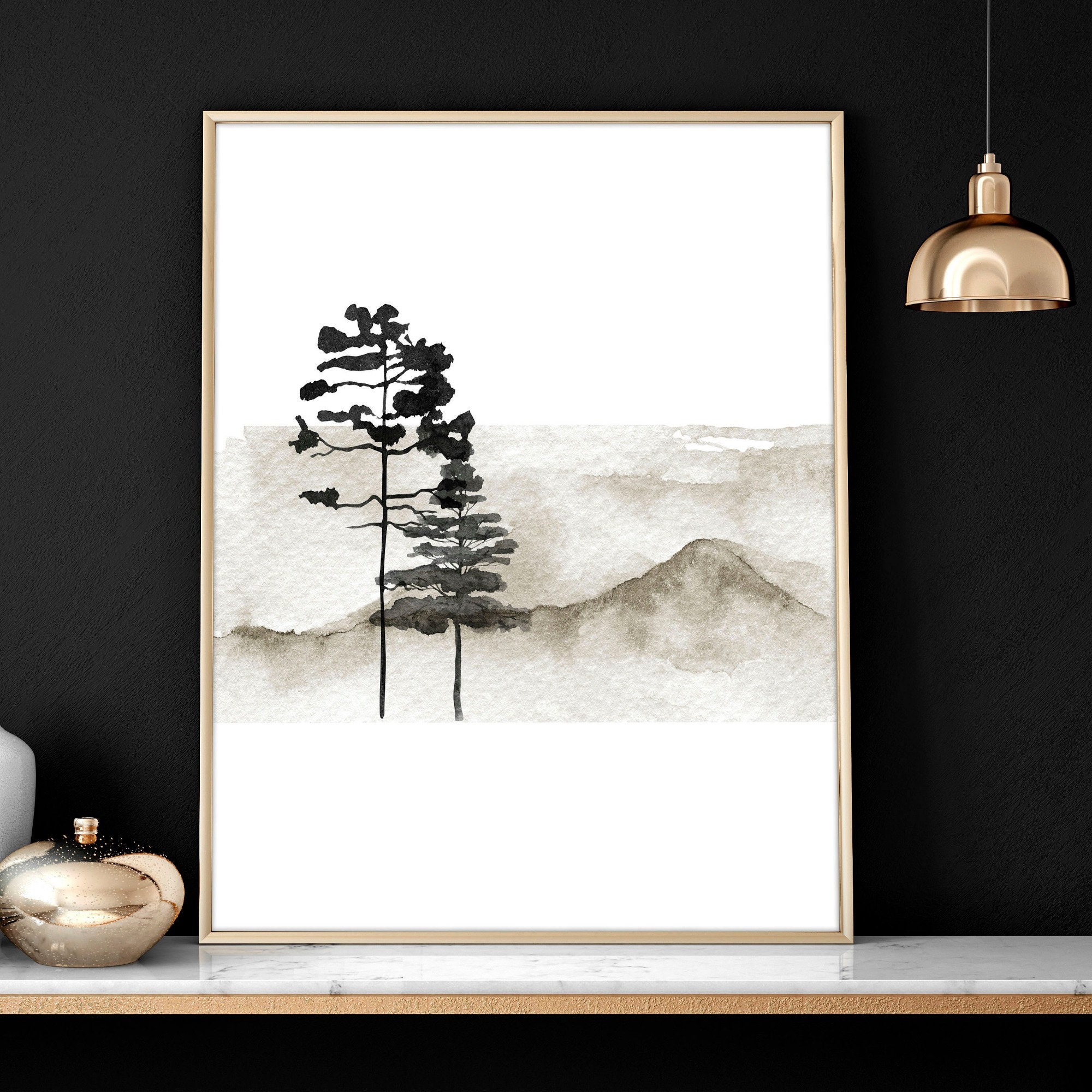 Office Decor Set X 3 Wall Art Prints, Home Decor Japanese